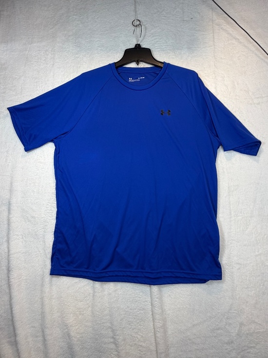 Under Armour T-Shirt Mens Size XL Blue Loose Performance Round Neck - Picture 1 of 7